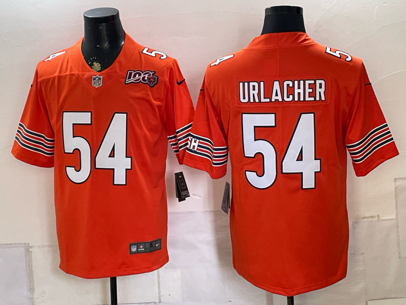 Men 2026 Chicago Bears #54 Urlacher orange Nike Limited NFL Jersey 080801->chicago bears->NFL Jersey